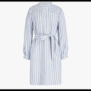 NWT JCrew striped shirt dress with belt